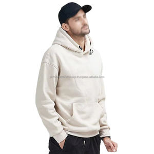 Sweatshirts et pulls à capuche pour hommes, logo personnalisé de haute qualité, sweat-shirt épais à capuche surdimensionné pour hommes, molleton épais - Product Image 2