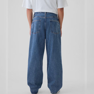 Unisex Eco-Friendly Breathable Cotton Baggy Pants Custom Colors Logo Available for Wholesale Streetwear Boutiques Urban Fashion - Product Image 2