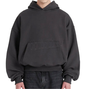 Sudadera con Capucha de Estilo Urbano para Hombre, Nueva Colección 2024, Transpirable, Gruesa, de Felpa, Corte Cuadrado, con Bolsillo Tipo Canguro - Product Image 4