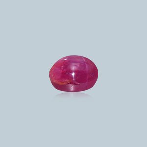 พลอยทับทิมสังเคราะห์สีแดงเหลี่ยมเพชรพลอย-3.72 กะรัต ขนาด 10 มม. - Product Image 2