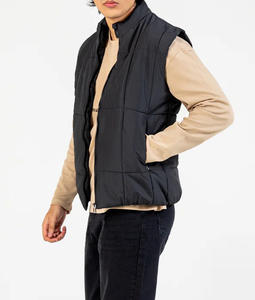 Nouvelle arrivée, dernier style, veste matelassée unisexe légère, imperméable, sans manches, avec logo sur le devant, emballage personnalisé - Product Image 3