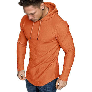 Pull de couleur unie 100% coton sweats à capuche et sweat-shirts pour hommes utilisation pour la saison d'hiver hommes mode Sport sweats à capuche sweat - Product Image 1