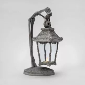 Effrayant citrouille lanterne métal Statue Halloween noir ornement pour intérieur extérieur fête de noël décor de Table pour la décoration de la maison - Product Image 5