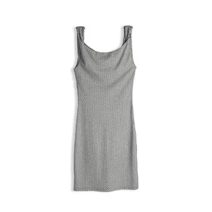 Vestido de cintura imperio para mujer, estilo formal de oficina, con volantes y fruncido, de spandex sólido, talla XL, con forro ligero. - Product Image 5
