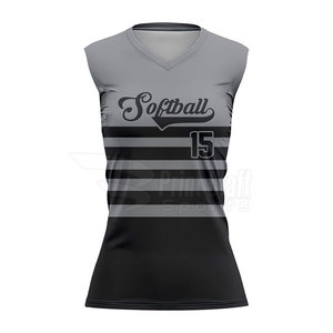เสื้อซอฟต์บอลแบบไม่มีแขน ออกแบบเองได้ แห้งเร็ว เป็นมิตรต่อสิ่งแวดล้อม - Product Image 5