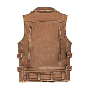 Gilet de moto pour hommes en cuir véritable Équipement de moto Factory Direct Custom Fit disponible - Product Image 2