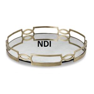 \ Nacre Finition Vaisselle Décoration de table Plateau de service Incrustation d'os Design Plateau en bois pour la restauration Plateau de service - Product Image 2