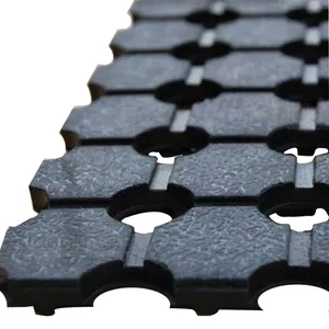 Smooth Honeycomb Matt Black Rubber Flooring Matting for Garage, Van or Car  Roll