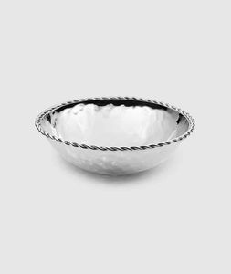 Bol à dattes en métal argenté élégant pour les maisons de luxe, apportant un look riche et sophistiqué à l'expérience culinaire - Product Image 1