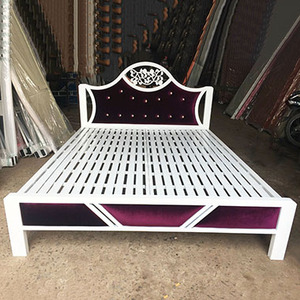 Modern Steel <b>Single</b> & Queen Box Spring <b>Beds</b> Luxurious Home & Hotel Furniture Ging St I Thnh Stable - Product Image 1