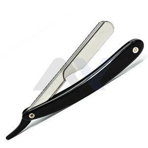 Maquinilla de afeitar profesional de peluquero, hoja de acero inoxidable, mango de plástico, maquinillas de afeitar personalizadas OEM y Shavette, suministro a granel al por mayor - Product Image 1