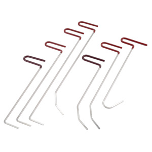 Pour la réparation de bosses sans peinture, ensemble de 7 tiges professionnelles en acier inoxydable 420, Porsche - Product Image 1