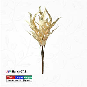 Artificial Gold Curly Leaf Bunch for Home Vase and Event <b>Decoration</b> - Product Image 1