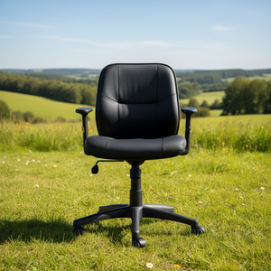 Swivel <b>Stool</b> with Foam Black Seat <b>Height</b> <b>Adjustable</b> 410-540mm MEY - Product Image 3