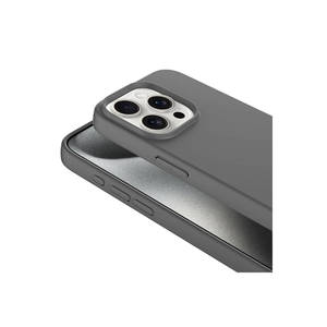 Premium Dark Grey Liquid Silicone <b>Case</b> for iPhone 15 Pro 15 Plus <b>SE</b>-Durable Protection Stylish Ins Styles Retail Included - Product Image 5