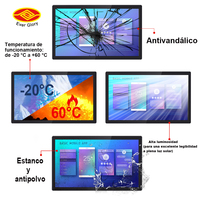 PC industriel tactile Android de 27, 24 et 17 pouces, 1000 nits, étanche, écran tactile industriel