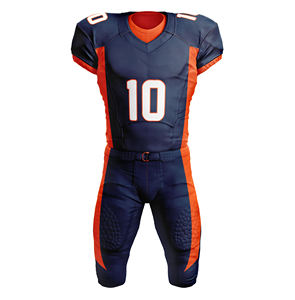Maillot de football américain personnalisé 100% polyester, nouveau design, service OEM, vente chaude, vêtements d'équipe pour jeunes, uniforme de football pour hommes - Product Image 2