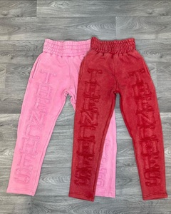 Fabricant de pantalon de jogging Hip Hop de créateur personnalisé avec embossage pantalon de jogging ample pour hommes pour hommes - Product Image 5