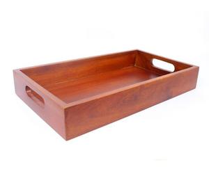 ถาดเสิร์ฟไม้ธรรมชาติอเนกประสงค์สำหรับตกแต่งบ้านไร่ถาดใส่ผลไม้อาหารและผลไม้ - Product Image 1