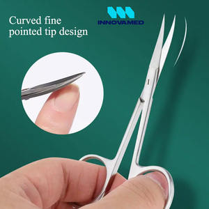 Manicure Pedicure Cuticle Scissors Straight Tip Stainless Steel Cuticle <b>Nail</b> Scissors by INNOVAMED - Product Image 5