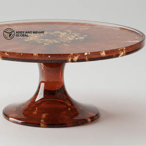 Support à gâteau en résine de haute qualité / Outils pour gâteaux Table ronde pour la présentation de pâtisseries et de desserts Centre de table Fournisseur en gros - Product Image 3