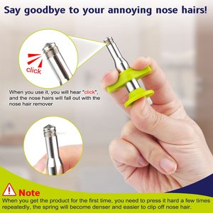 Tondeuse à poils de nez portable en acier inoxydable, tondeuse manuelle pour les poils des oreilles pour hommes, alimentation USB/électrique/à piles, usage domestique - Product Image 3