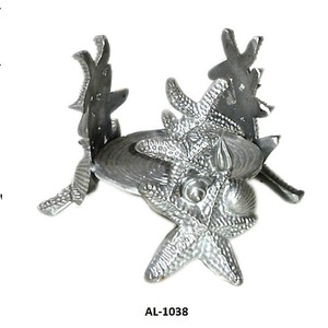 Bougeoir en aluminium avec finition plaquée Bougeoir pour maison Villa Dîner et mariage - Product Image 3