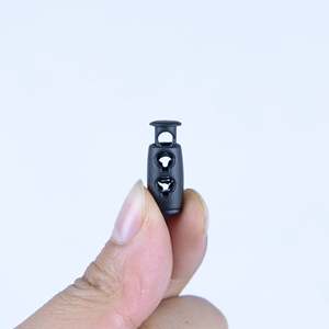 ตัวล็อคเชือกทั้งกระบอกสีดำสำหรับยึดเพื่อความปลอดภัยในการยึดสำหรับสายเชือกและสายรัด - Product Image 2