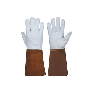Vente en gros de gants de soudage en cuir de qualité supérieure gants de soudage résistants à la chaleur et au feu gants de soudage Offre Spéciale - Product Image 5