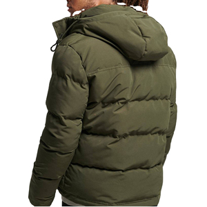 OEM Custom Printed Dikson Sports Men's Puffer <b>Jacket</b> Latest Design with <b>Hooded</b> Male <b>Padded</b> Bubble Warm Winter Coat - Product Image 4