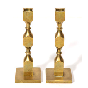 Brass <b>Candle</b> Stand Set Of 2 With <b>Plain</b> Polished Standard Piece <b>Candle</b> Stick Holder For Home Bedroom Decor Design <b>Candle</b> Holder - Product Image 1