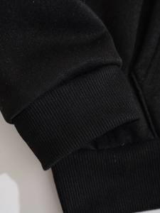 Sudadera con capucha recortada con bordado de letras desgastadas Vintage con cremallera y Jersey Sunfade lavado ácido - Product Image 4