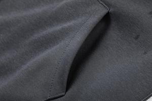 Basics Veste à fermeture éclair épaisse en coton mélangé personnalisée avec sweat à capuche zippé en fourrure détachable pour hommes - Product Image 3