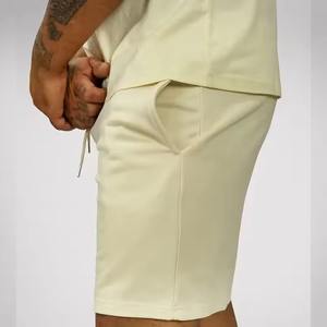 Ensemble chemise et short de sport à la demande des clients survêtement 100% tissu de coton conception personnalisée OEM logo personnalisé d'été - Product Image 6