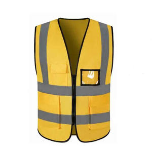 Offres Spéciales gilet de sécurité réfléchissant hommes unisexe vêtements de travail haut sans manches gilet réfléchissant couleur personnalisée haute visibilité gilet de sécurité - Product Image 6