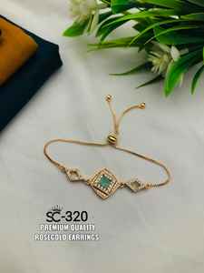 Pulseras de tenis personalizadas, de latón, 18K, chapado en oro/oro blanco, MARQUESA, corte de circonia - Product Image 1