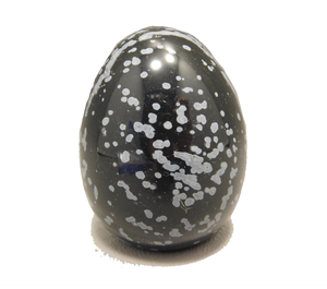 Œufs de yoni de haute qualité en obsidienne flocon de neige, pierres naturelles, œufs en forme de pierre, œuf de jade, protection énergétique, exercices vaginaux - Product Image 4