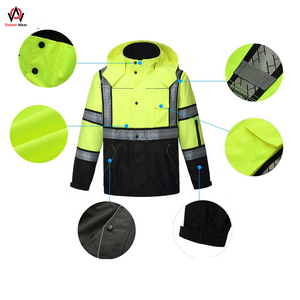 2024 Unisex High Quality Polyester Reflective Safety Jacket Custom Logo Printing Full Sleeves Nylon Front Zipper Clothing - Product Image 4