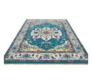 Handmade Hand Knotted Rugs 8x14 9x12 Multi Color Prayer <b>Carpets</b> for Elegant Living Room Decor CR9 antique Piece for sale - Product Image 1