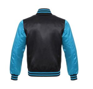 Venta caliente de encargo del logotipo del color de los hombres de seda de satén Varsity Jacket para los hombres de moda al por mayor CollegeBaseballjacket para los hombres - Product Image 2