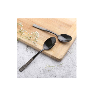 Juego de cuchara de vajilla de latón puro martillado de 6 piezas Utensilios de cocina con oro pulido al mejor precio - Product Image 5