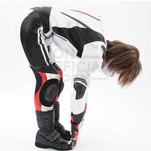 ชุดแข่งมอเตอร์ไซด์สำหรับผู้ชายและผู้หญิง, ชุดแข่งมอเตอร์ไซค์หนังระบายอากาศได้ดีแห้งเร็วไซส์ใหญ่ - Product Image 3