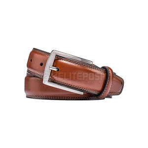 Haute qualité personnalisable hommes robe en cuir pantalon ceintures peau de vache en cuir véritable usine directe longueur personnalisée boucle en alliage - Product Image 3