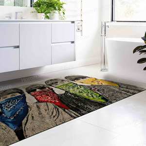 Tapis imprimé graffiti Banksy - Facile à nettoyer, antidérapant, cadeau idéal, tapis doux non tissé - Product Image 2