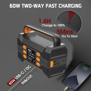 Đa-Chức Năng Jumper Khởi Động 12V Pin Ngân Hàng Điện 240000MAh Batterie Voiture Xe Khẩn Cấp Nhảy Bắt Đầu Với Máy Nén Khí - Product Image 4