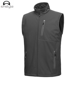 Custom Made Premium Quality Men's Softshell <b>Jacket</b> <b>Canvas</b> Fabric Stand Breathable Windproof Features Customizable Logo Tags - Product Image 5