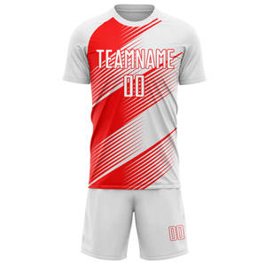 Vente en gros de maillots de football en polyester à séchage rapide Ensembles d'uniformes de football au design personnalisé Kit complet de vêtements de sport Uniforme de football - Product Image 6