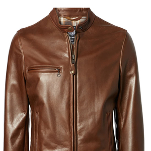 Elegante chaqueta de cuero genuino Premium Diseño clásico Ajuste cómodo Collar elegante para invierno Tela de lona Moda atemporal - Product Image 4