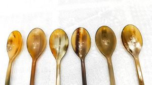 Luxury Horn <b>Spoon</b> with Mirror Polish Eco-Friendly Long Handle for Unique Gifts & <b>Table</b> Accessories-M/S SHAAD HANDICRAFTS - Product Image 5
