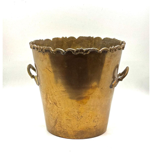 Hielera Minimalista de Metal Dorado con Soporte, Accesorios para Bares de Hoteles, Hielera de Latón Hecha a Mano, Enfriador de Vino - Product Image 6